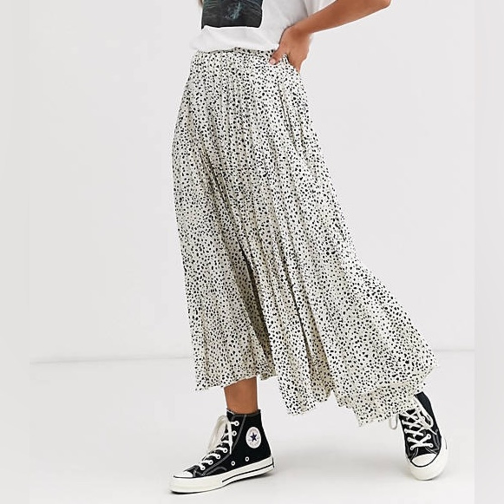 ASOS Black and White Polka Dot Skirt